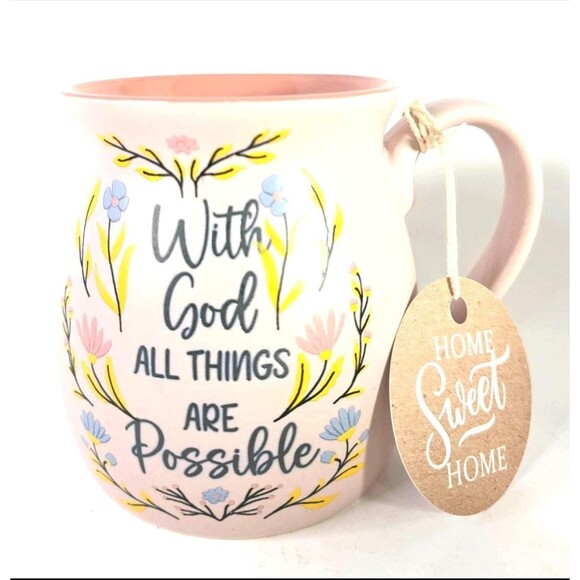 Bible Verse Mugs Set Of 4 capacity 16 oz, Ceramic Double-Sided print. Beautiful! - Picture 4 of 10